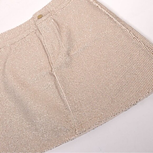 TRIARCHY Ms.Triarchy Crystal Embellished Denim Mini Skirt ORGANIC COTTON Size 24 - Picture 13 of 16